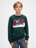 Kids Graphic Logo Sweatshirt-Deep Hunter