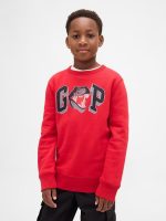 Kids Graphic Logo Sweatshirt-Modern Red