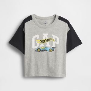 Baby & Toddler Hot Wheels Graphic Logo T-Shirt-Grey