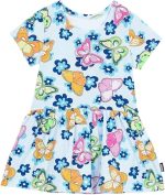 READYSTOCK Bonds Stretchies Balletsuit Baby Dress - BLUE BUTTERFLIES