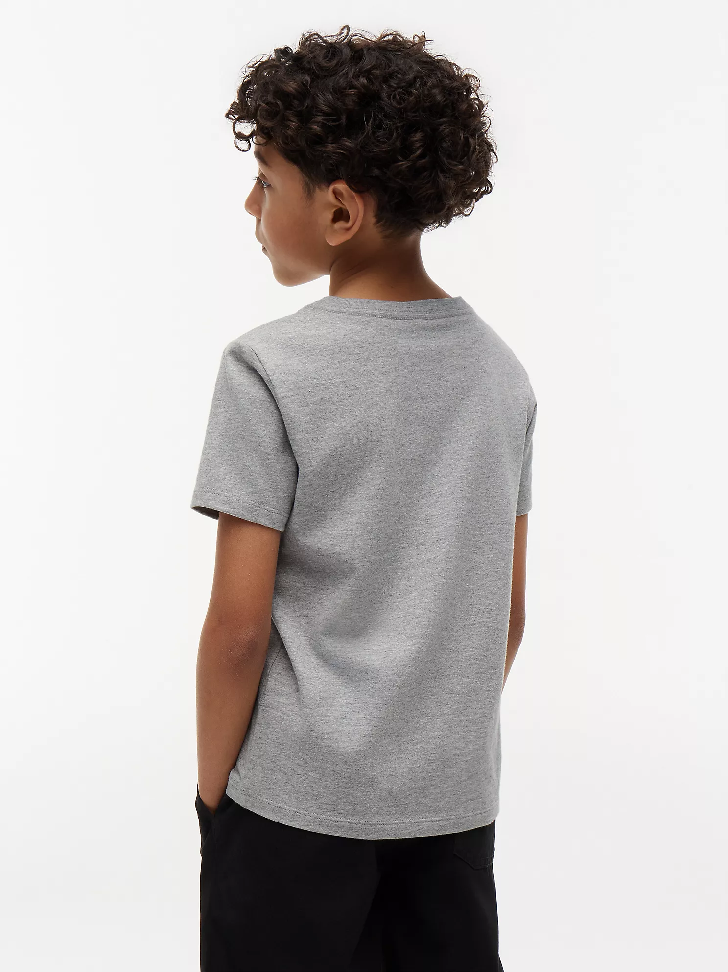 Kids' Everyday Crewneck T-Shirt-Grey Heather - Image 2