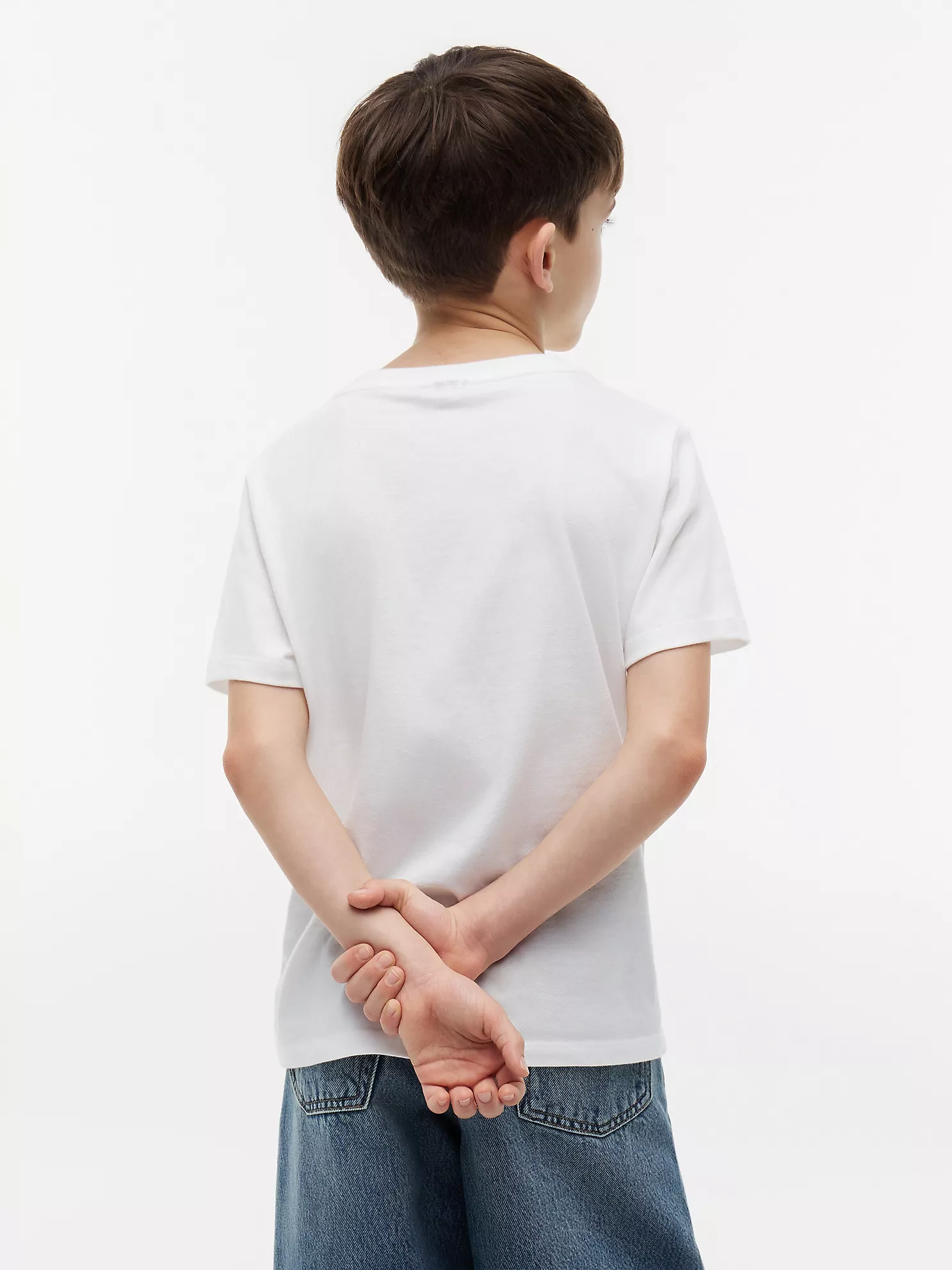 Kids' Everyday Crewneck T-Shirt-Optic White TH - Image 2