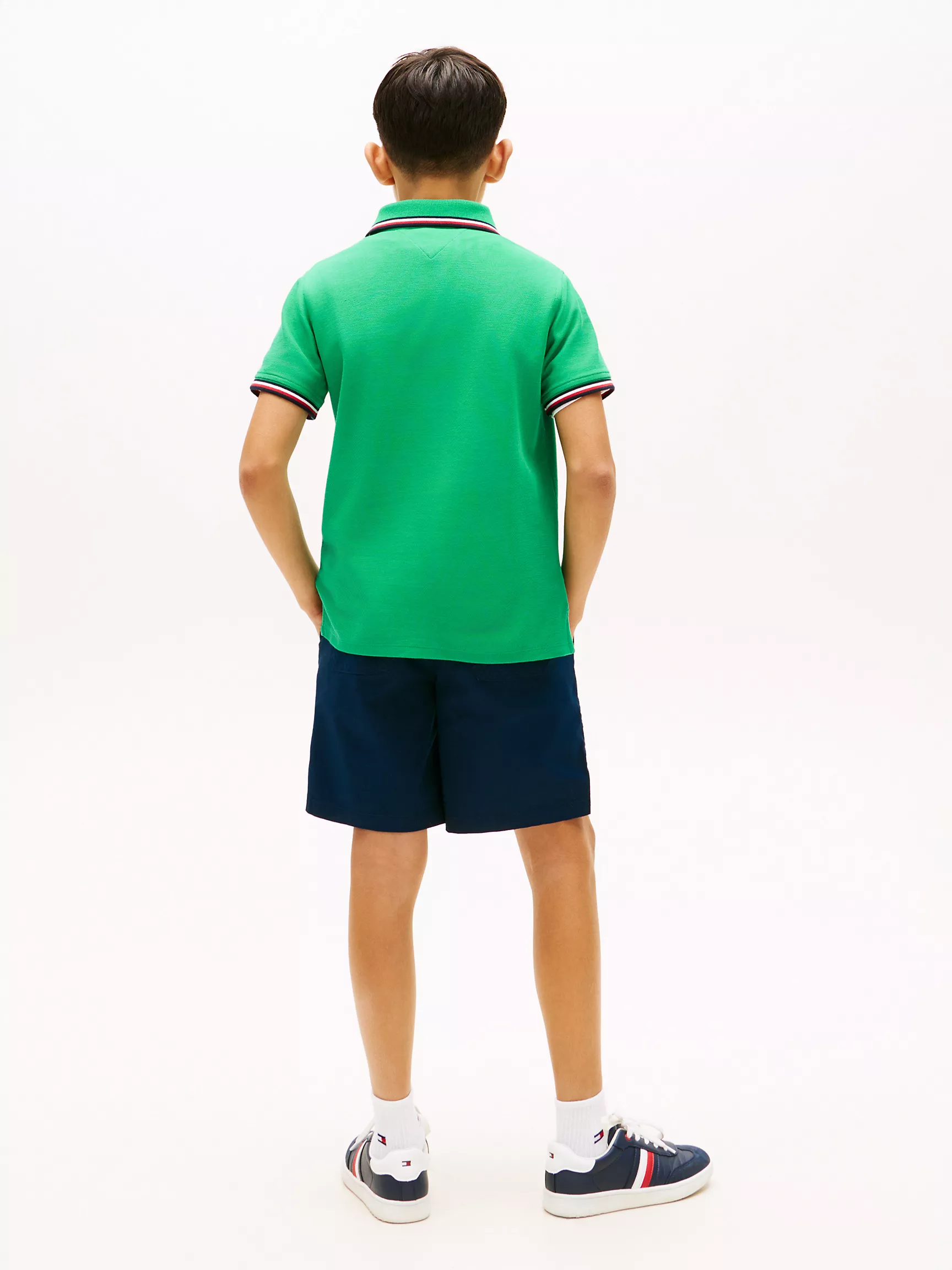 Kids' Tommy Wicking Polo-Olympic Green - Image 3