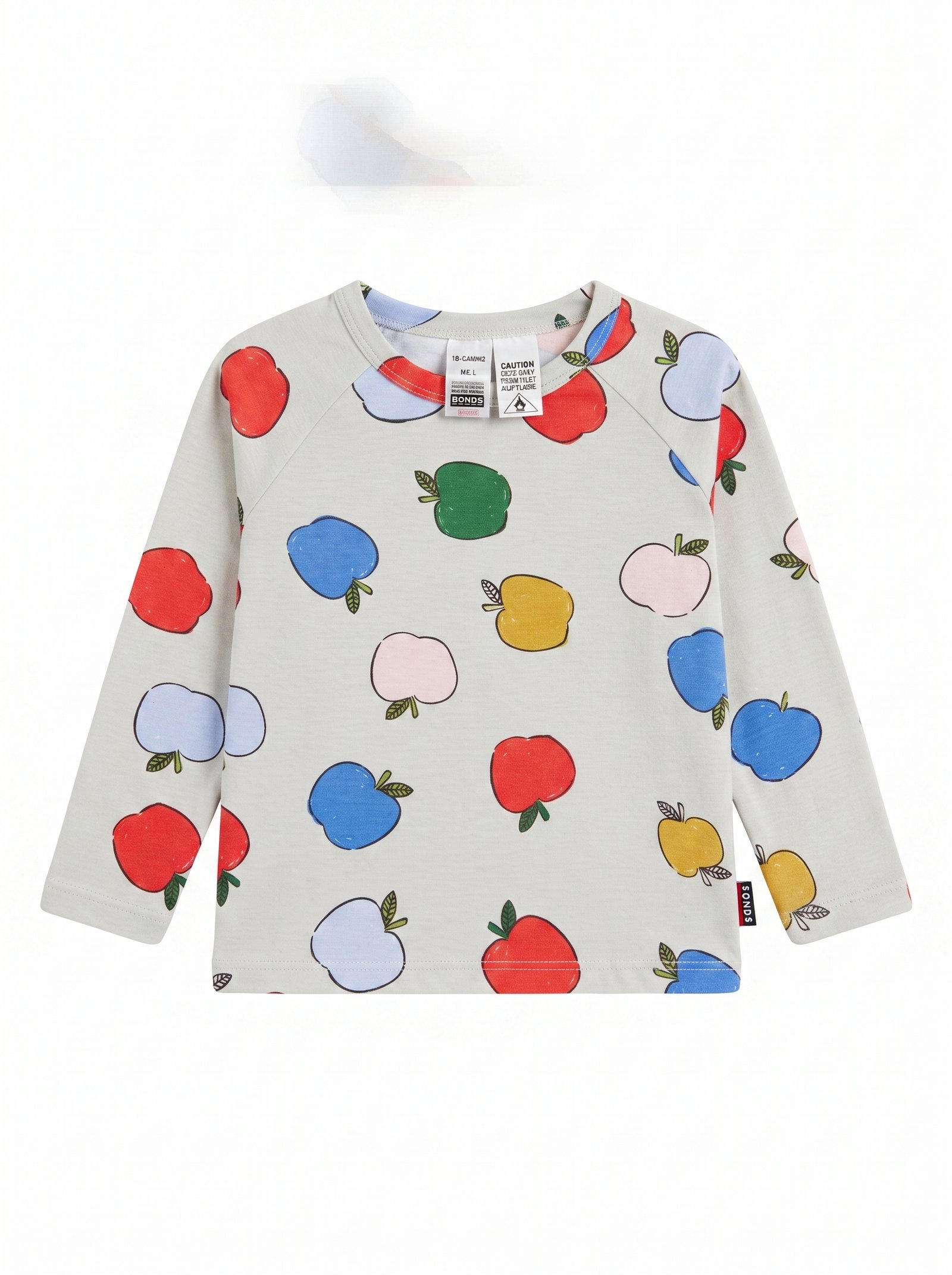 READYSTOCK Baby Tee Long Sleeve Sleep - Counting Apples
