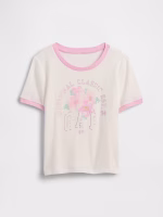 Kids Ringer Graphic T-Shirt-New Off White