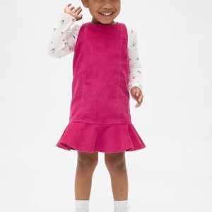 Baby & Toddler Corduroy Jumper Set-Bright Fuchsia