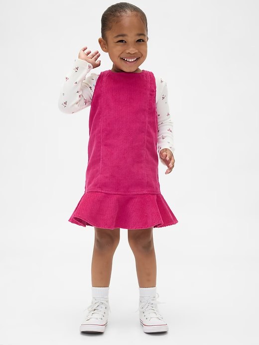 Baby & Toddler Corduroy Jumper Set-Bright Fuchsia