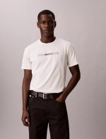 New York Script Logo Graphic Classic T-Shirt-Tofu