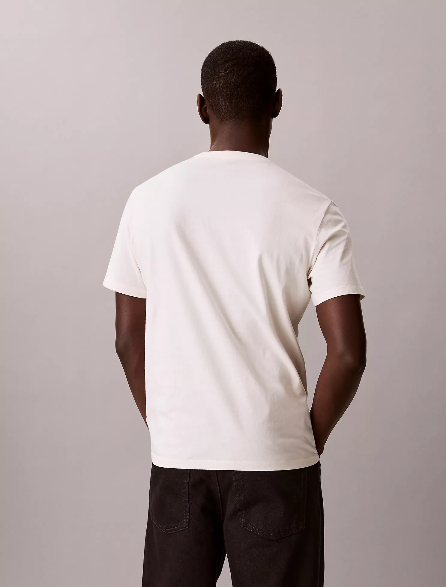 New York Script Logo Graphic Classic T-Shirt-Tofu - Image 3