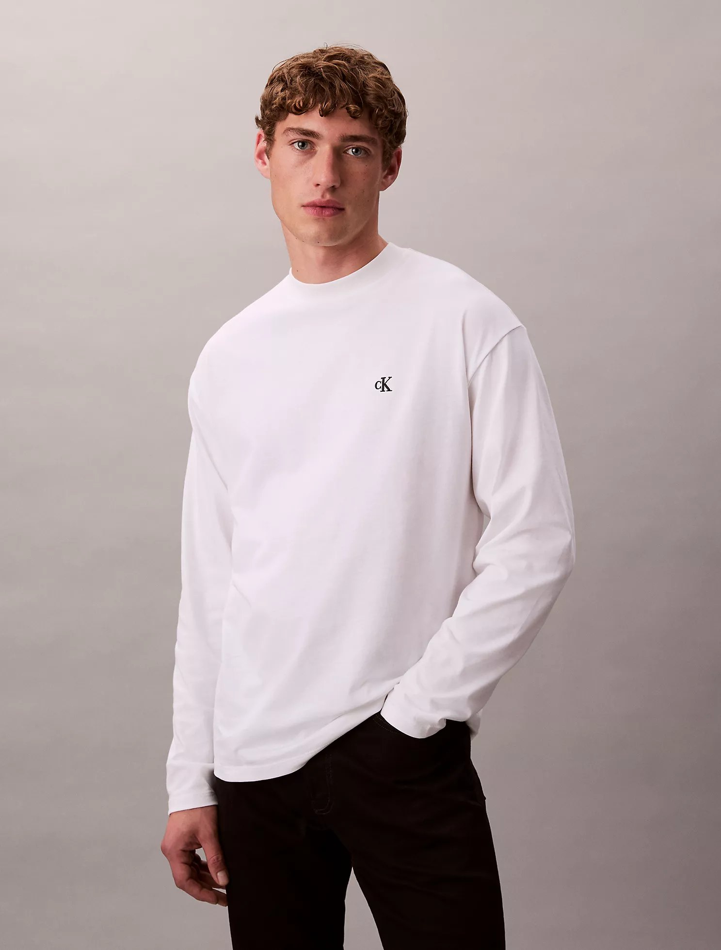 Monogram Relaxed T-Shirt-Bright White