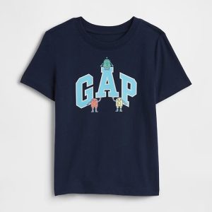 babyGap Logo T-Shirt-Tapestry Navy Robots