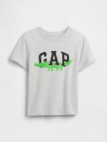 babyGap Logo T-Shirt-Trek Grey Alligator