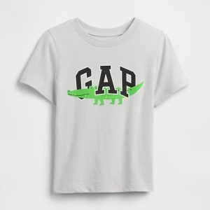 babyGap Logo T-Shirt-Trek Grey Alligator