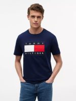 Big Flag Logo T-Shirt-Carbon Navy