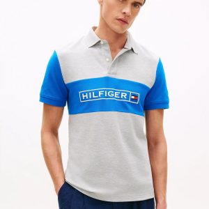 Regular Fit Wicking Pique Polo-Grey Heather