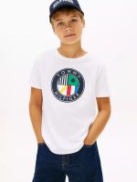 Kids' Sailing Circle Logo T-shirt-Optic White