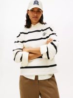 Stripe Terry Sweatshirt-Calico / Black Stripe