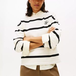 Stripe Terry Sweatshirt-Calico / Black Stripe