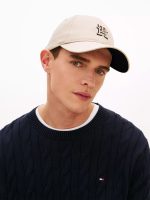 Embroidered Monogram Baseball Cap- Stone
