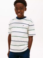 Kids' Rugby Stripe T-Shirt-Light Grey Heather Multi Stripe
