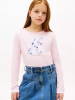 Kids' Floral Monogram T-Shirt-Ballerina