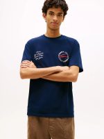 Tommy Jeans City Circle Logo T-Shirt-Navy