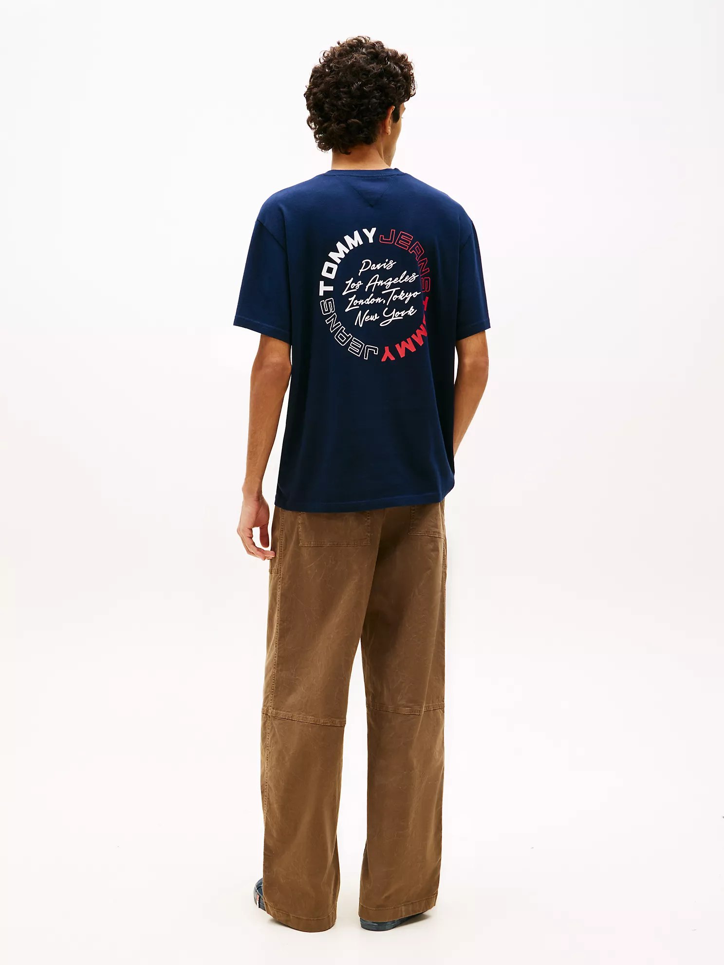 Tommy Jeans City Circle Logo T-Shirt-Navy - Image 3