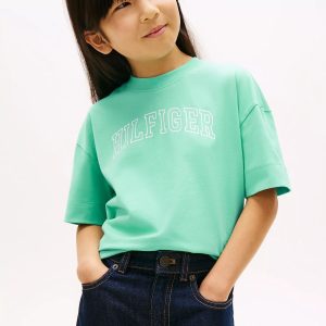 Kids' Hilfiger Logo T-Shirt-Tropical Tide