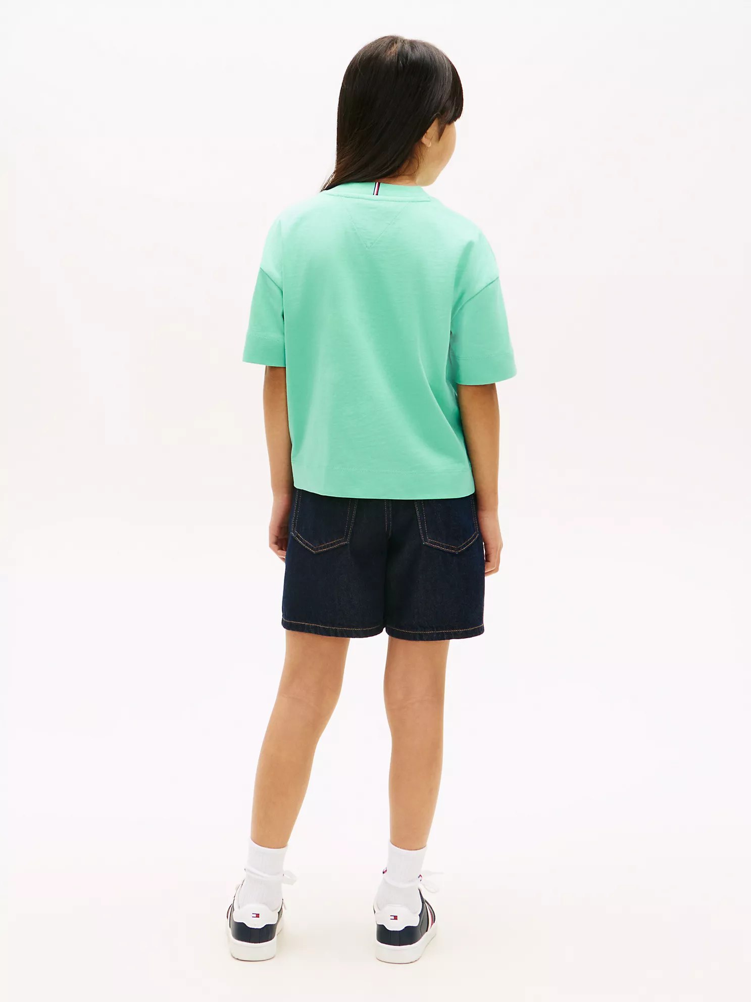 Kids' Hilfiger Logo T-Shirt-Tropical Tide - Image 2