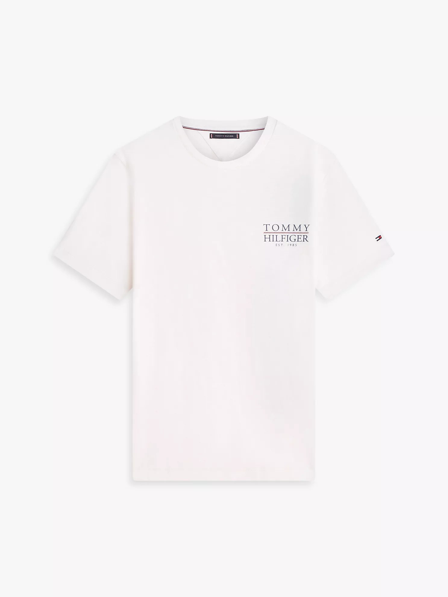 Back Logo Graphic Slub Cotton T-Shirt-Ivory Petal - Image 3