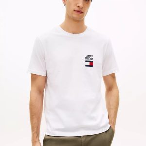 Stacked Logo T-Shirt-White