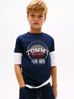 Kids' 1985 Basketball Graphic T-Shirt-Dark Night Navy