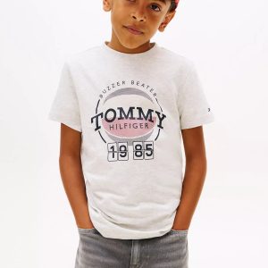 Kids' 1985 Basketball Graphic T-Shirt-Light Grey Heather