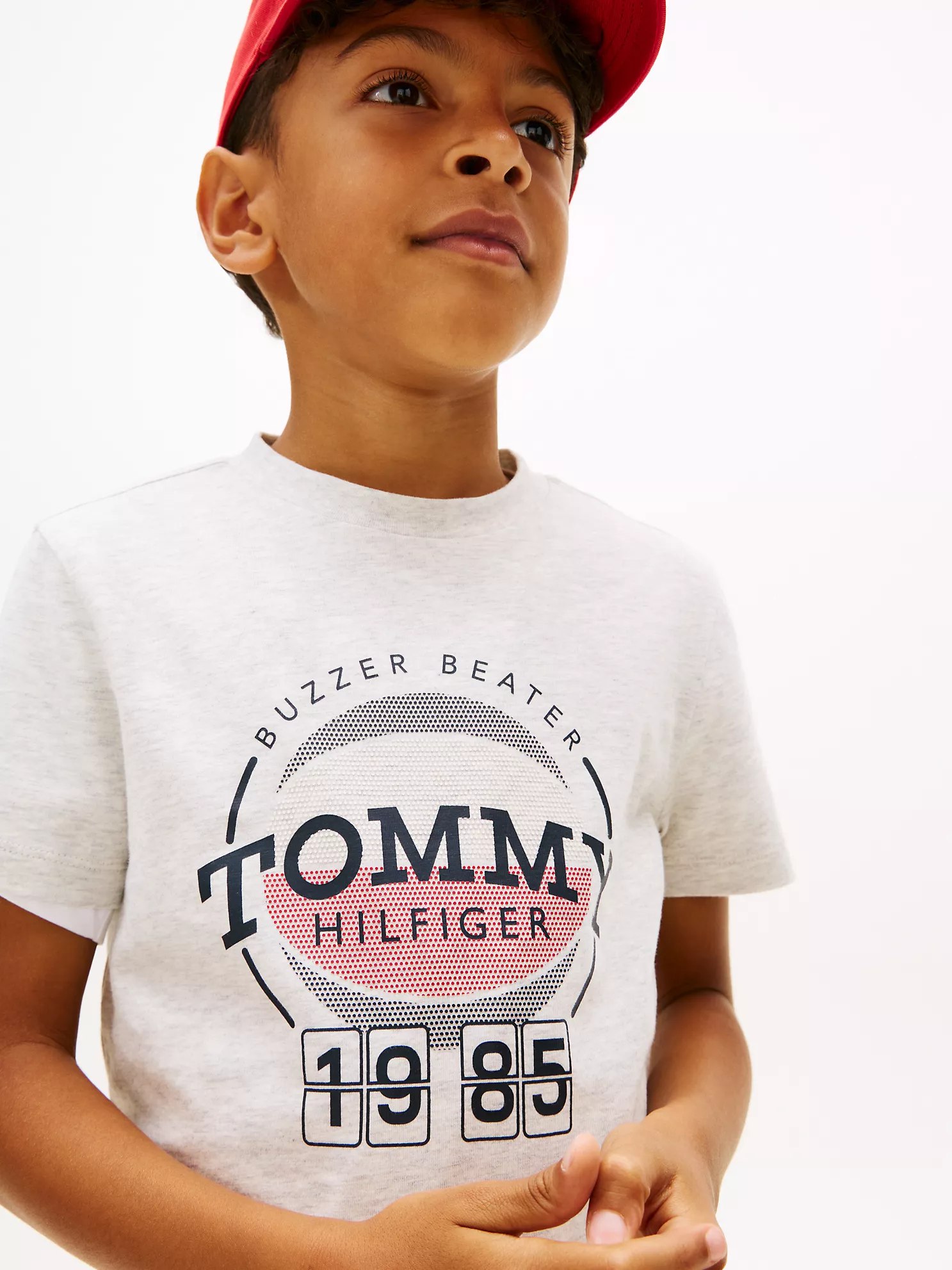 Kids' 1985 Basketball Graphic T-Shirt-Light Grey Heather - Image 2