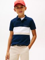 Kids' Colorblock Polo-Dark Night Navy Colorblock