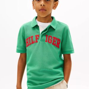 Kids' Hilfiger Graphic Polo-Bahama Green