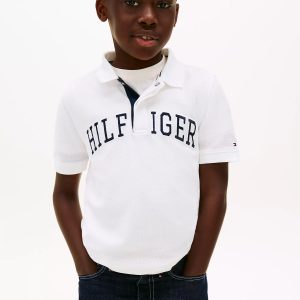 Kids' Hilfiger Graphic Polo-White
