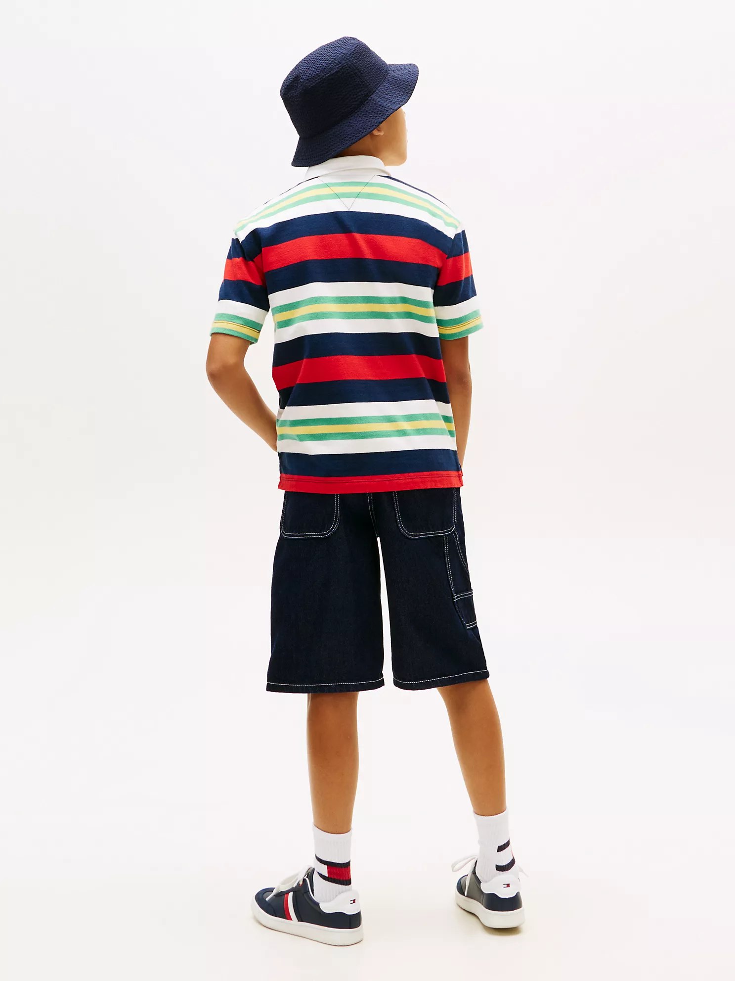 Kids' Stripe Rugby Polo-Mutli Stripe - Image 3