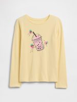 Kids Graphic T-Shirt-Maize Yellow