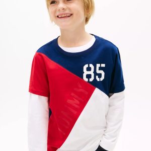 Kids' Tommy 85 Colorblock T-Shirt-Carbon Navy