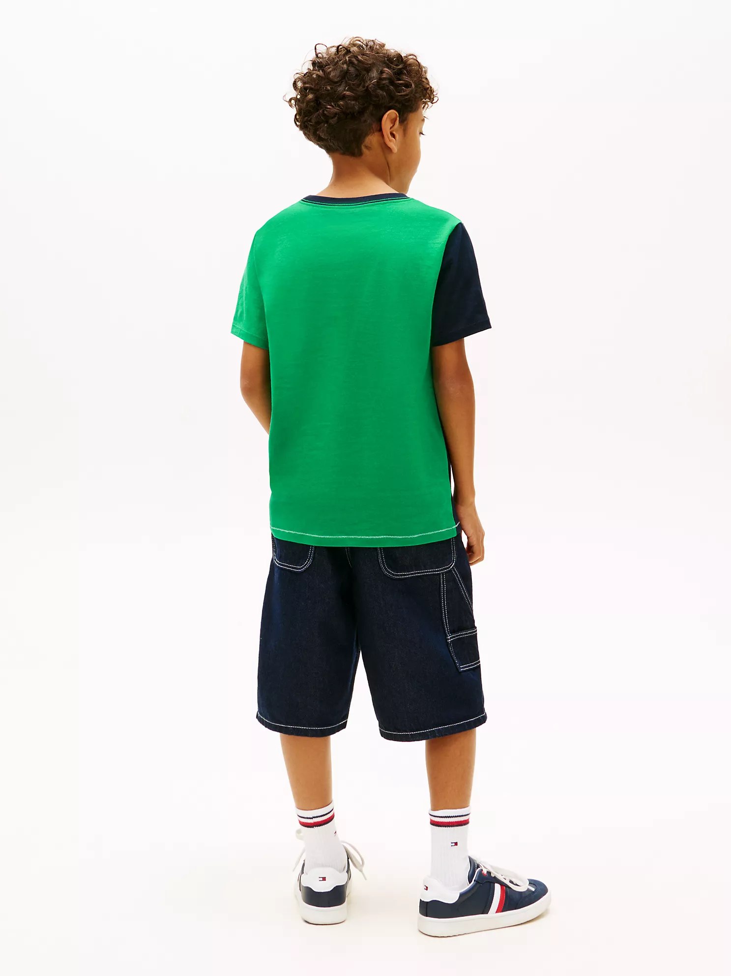 Kids' Tommy 85 Colorblock T-Shirt-Olympic Green - Image 3