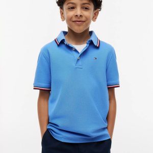Kids' Tommy Wicking Polo-Blue Spell