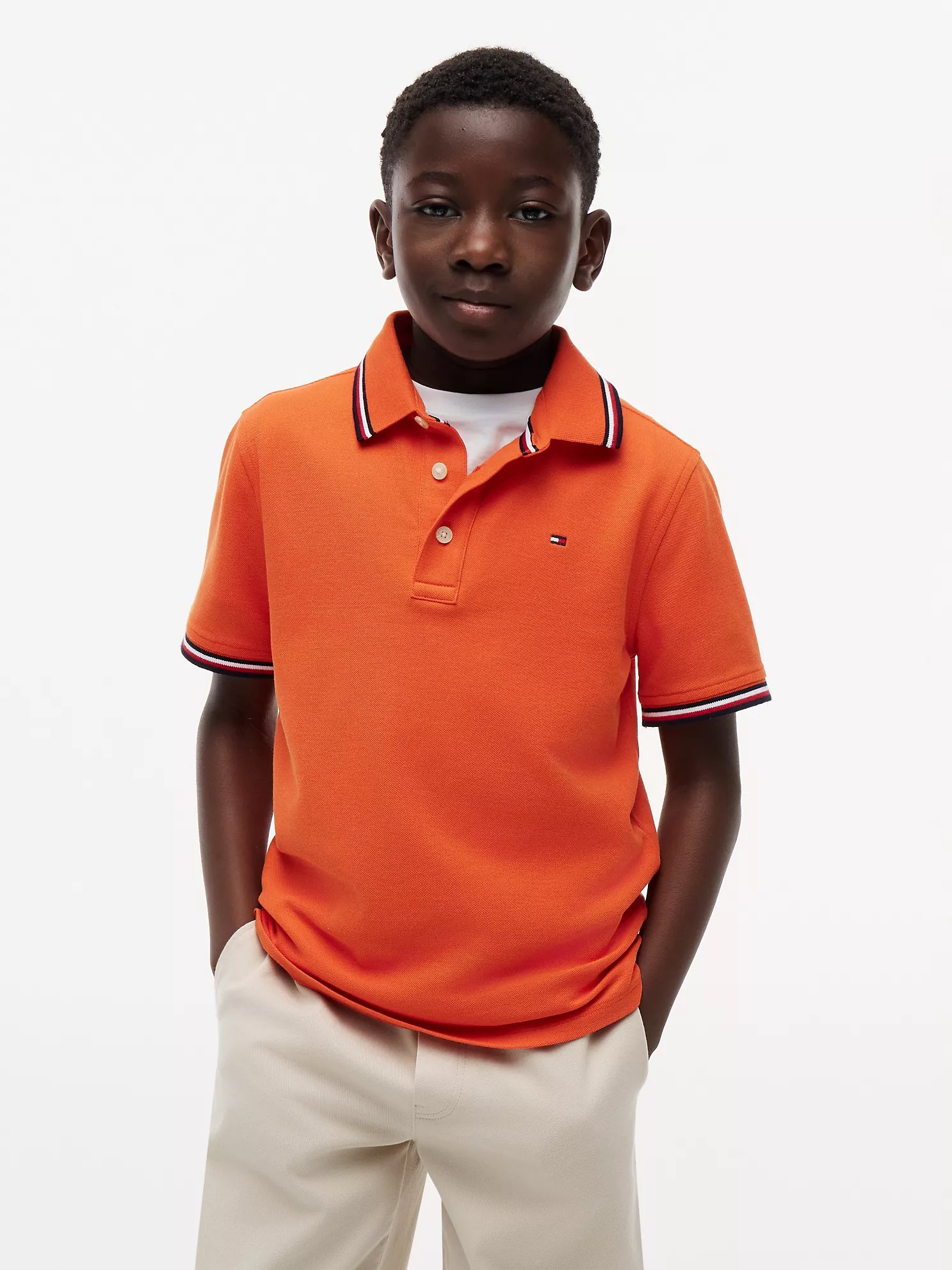 Kids' Tommy Wicking Polo-Paradise Lily