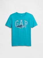 Kids Graphic T-Shirt-Shark Turquoise Blue