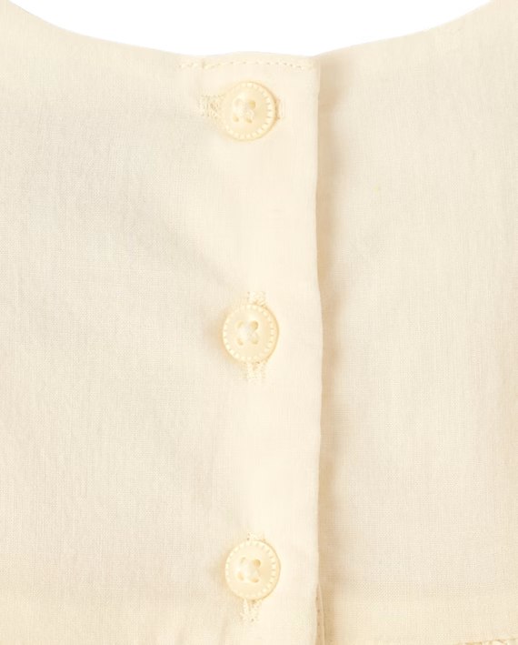 Baby Girls Eyelet Flutter Dress-fair ivory - Image 3