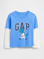 babyGap Graphic T-Shirt-Union Blue Dinosour