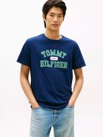 Tommy Varsity Logo T-Shirt-Navy