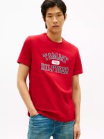 Tommy Varsity Logo T-Shirt-Medium Red
