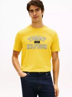 Tommy Varsity Logo T-Shirt-Marigold Yellow