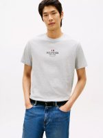 Hilfiger NY Logo T-Shirt-Grey Heather